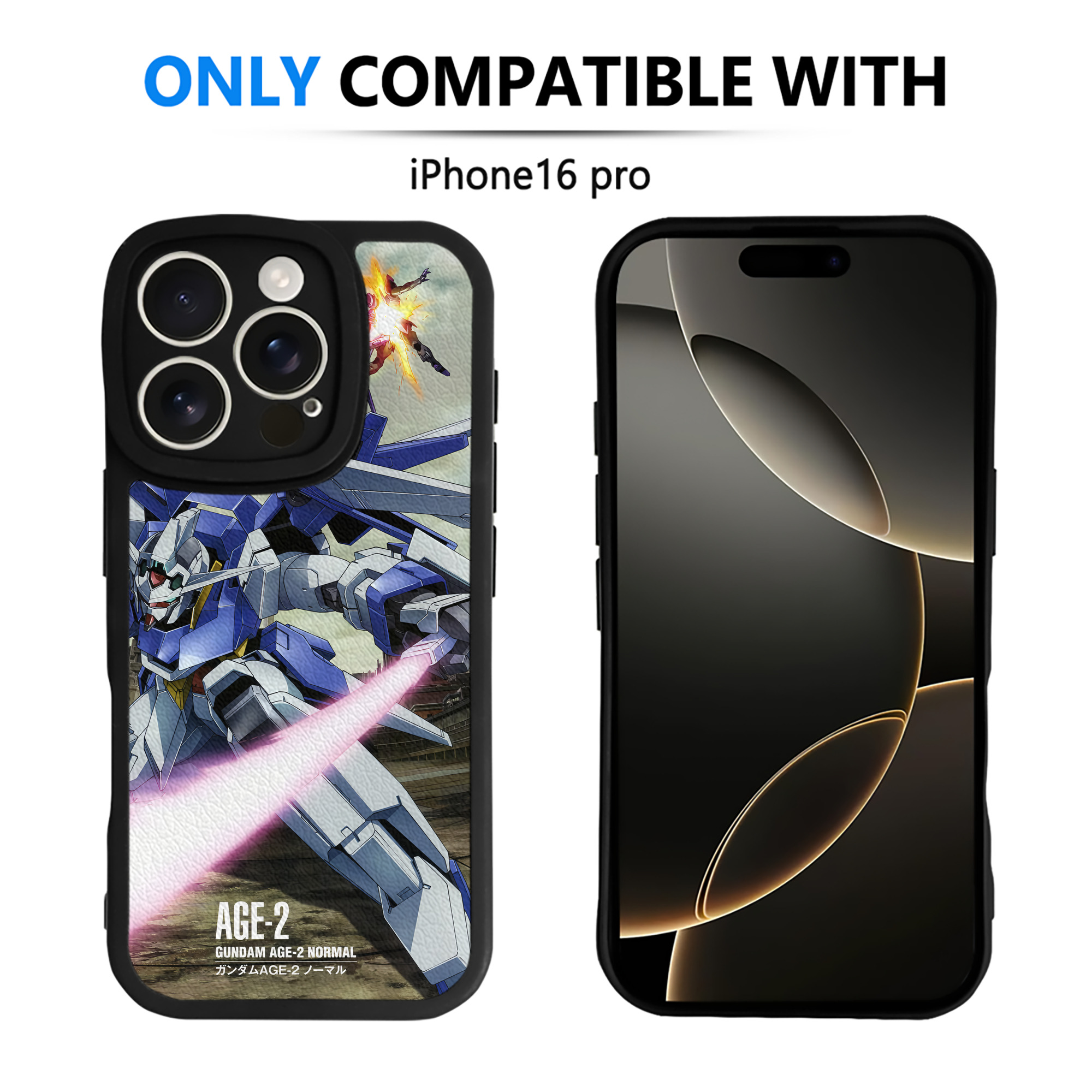 （画像用） 機動戦士ガンダム Mobile Suit Gundam 【iPhone 16シリーズ対応】シリコンスマホケース（レザー調） 材質：シリコン